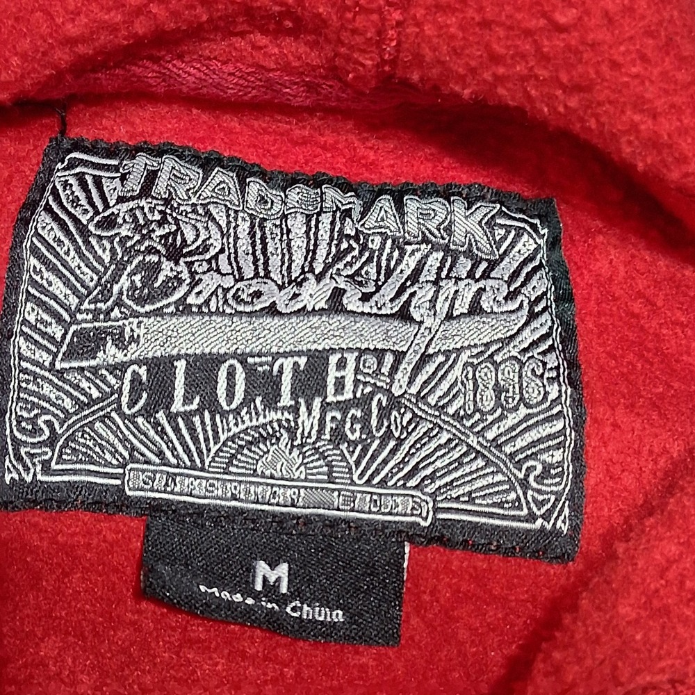 Trademark Brooklyn Clothing hoodie Medium Color Red Expanded Horizons 199X - Picture 2 of 12